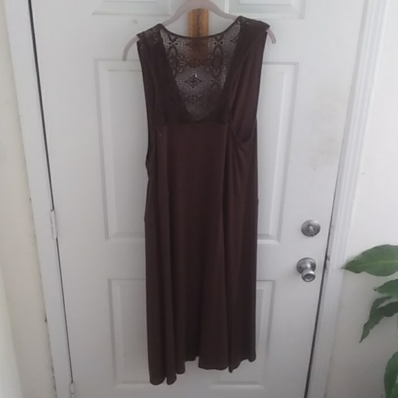 🚨Final Price🚨Avon Sleeveless Drawstring Dress with Lace Yoke - Picture 5 of 5